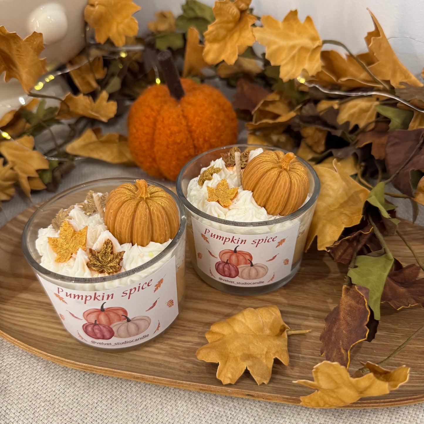 Vela otoñal pumpkin spice