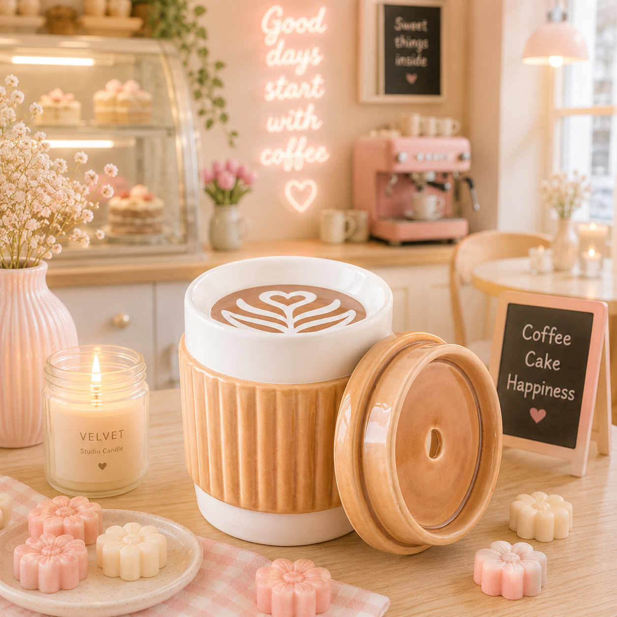 Quemador taza de café