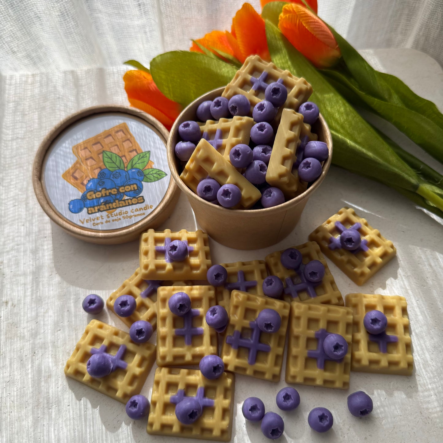 Gofres con Arándanos