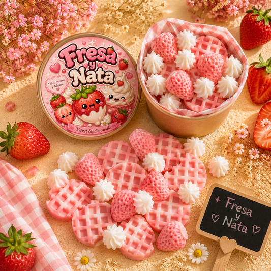 Fresa y nata