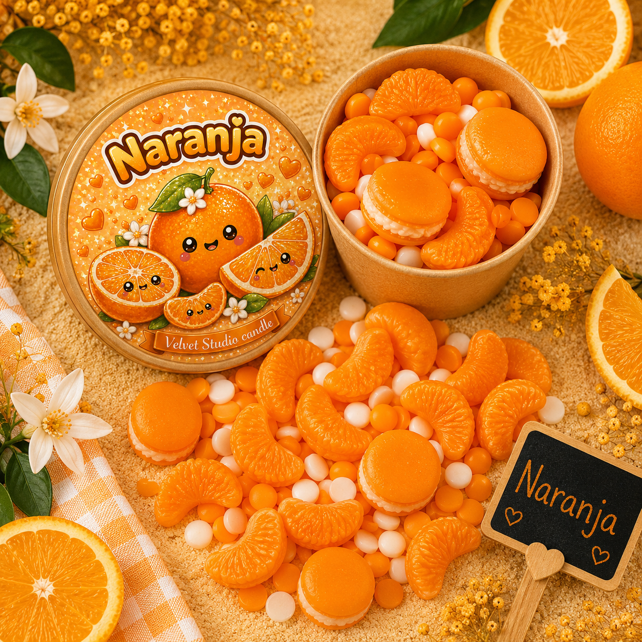 Wax melts Naranja