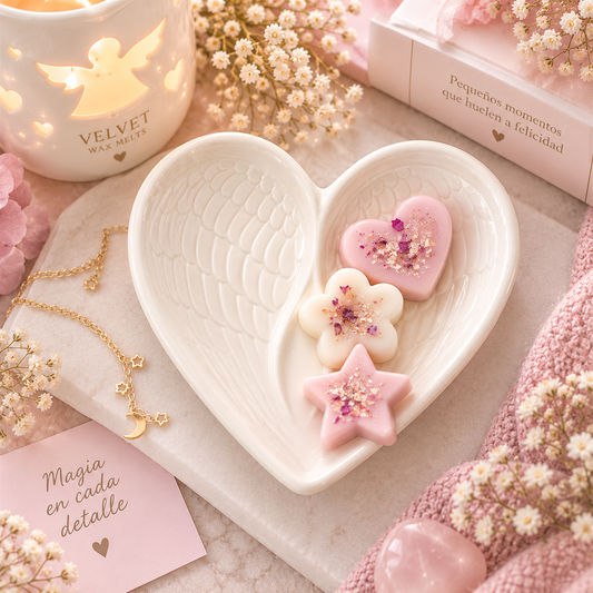 Plato corazón de ángel